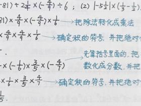 初中数学知识点总结七年级1.13:有理数的四则运算-有理数的除法
