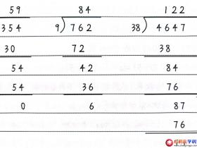 小学数学知识点总结:整数除法的运算法则和运算性质