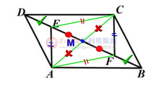 初中数学题库八年级8.1.5：与平形四边形对角线有关的线段的数量及其位置关系-图片3